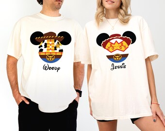 Shirt Toy Story Woody en Jessie Couple, bijpassende T-shirt Disney Toy Story Land, shirt You've Got A Friend In Me, Disneyland Vacation T-shirts