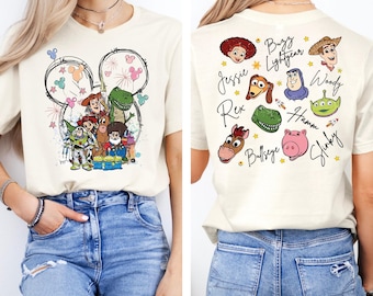 Disney Toy Story-tröja, Woody Jessie Buzz Lightyear Signature-tröja, Disneyland-familjeresa 2026-tröja, WDW-barntröja