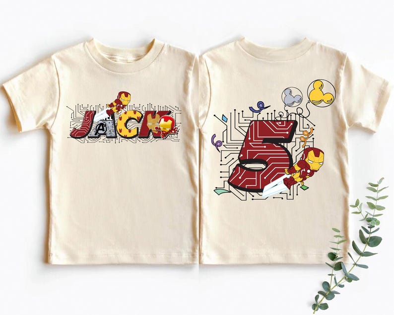 Iron Man Birthday Shirt, Marvel Custom Birthday Family Matching Tee, Disney Birthday Boy T-Shirt, Personalized Avengers Birthday Sweatshirt