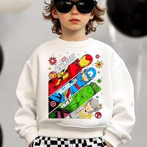 Marvel Avengers Shirt, Marvel Superheroes Sweatshirt, Marvel Comics Shirt, Iron Man Captain America Hulk Thor T-Shirt, Disney Trip Boy Tees