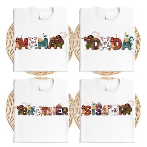 Custom Princess Moana Shirt, Disney Moana Family Matching Shirt, Disney Moana and Maui Shirt, Disney Hei Hei Shirt, Disneyland Vacation Tee