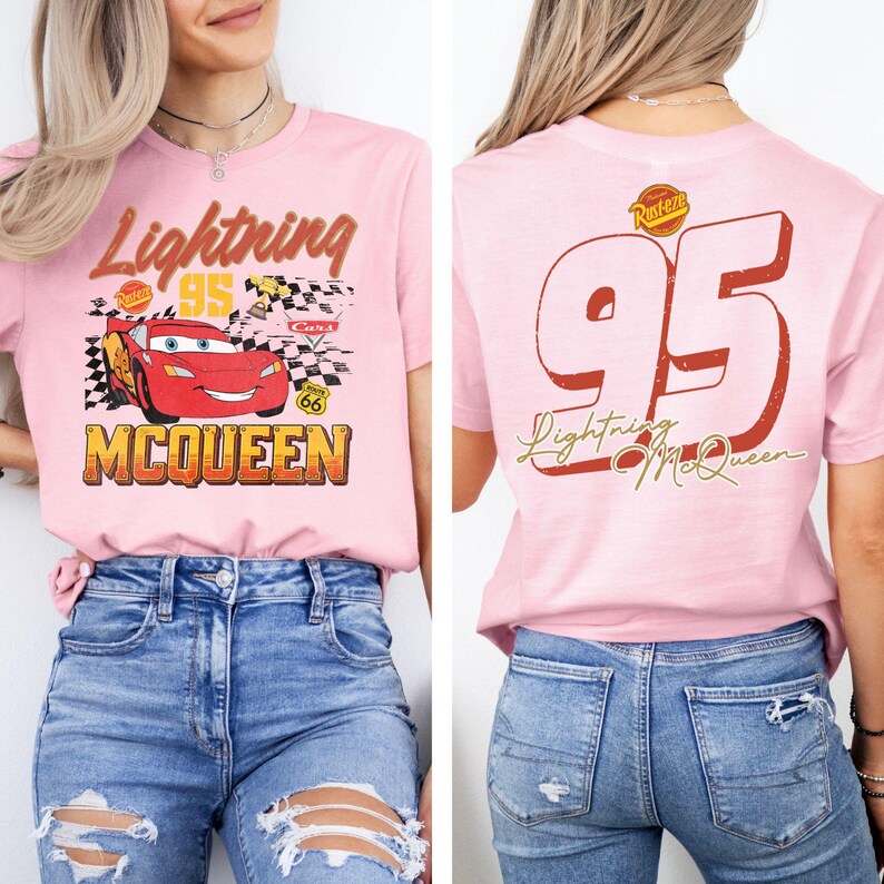 Vintage Lightning McQueen Shirt, Disney Pixar Cars T-Shirt, Retro McQueen Tee, Pixar Cars Land Tee, Disney Family Vacation Shirt