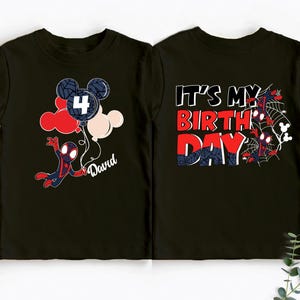 Custom Spidey & His Amazing Friends Birthday Shirt, Spider Spidey Ghost Spider Birthday Tees, Disney Marvel Birthday Party Sweatshirt