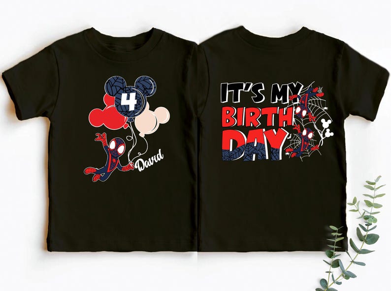 Custom Spidey & His Amazing Friends Birthday Shirt, Spider Spidey Ghost Spider Birthday Tees, Disney Marvel Birthday Party Sweatshirt