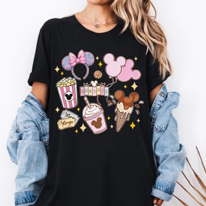 Disney Snacks Shirt, Magical Kingdom T-Shirt, Disney Just Here For The Snacks Sweatshirt, Disneyland Girls Trip Tee, WDW Family Vacation Tee