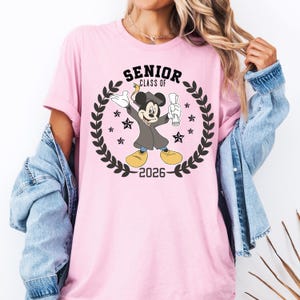 Disney Mickey Senior Class Of 2026 Shirt, Graduation T-shirt, Disneyland Class of 2026 Senior Tee, WDW Family Grad Trip Tee, Gift for Senior