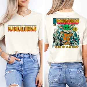 Star Wars Mandalorian T-shirt, This Is The Way Shirt, Mandalorian Hoodie, Galaxy&#39;s Edge Shirt, Disney Vacation Shirt, Retro Star Wars Sweat
