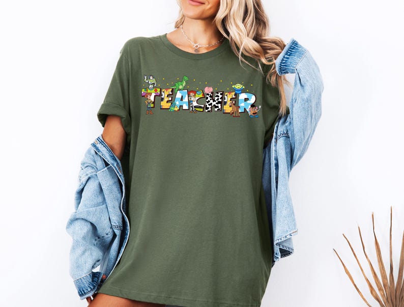 Toy Story Teacher Shirt, Disney Teacher Team T-Shirts, Woody Buzz Jessie Teach Tees, Disney Pixar Toy Story Lab Week Sweatshirt