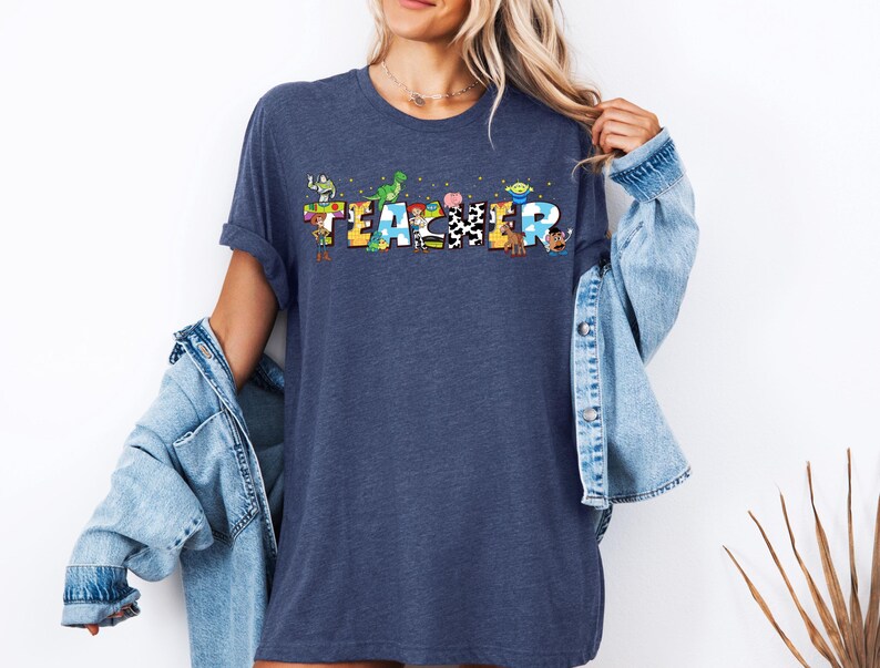 Toy Story Teacher Shirt, Disney Teacher Team T-Shirts, Woody Buzz Jessie Teach Tees, Disney Pixar Toy Story Lab Week Sweatshirt