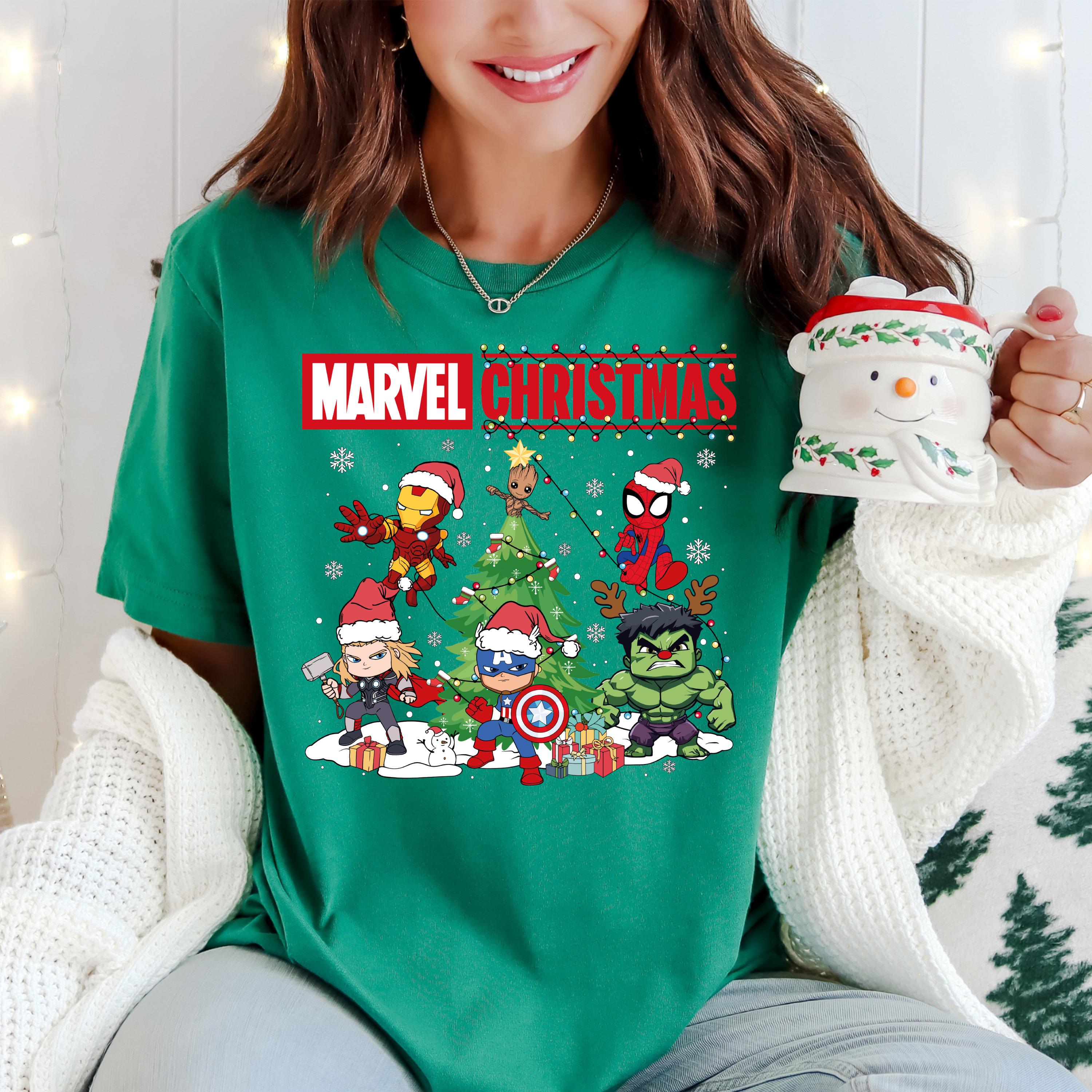 Camiseta Marvel Winter Hero Para Hombre - Estampado De Superhéroes, Algodón, Talla Estándar