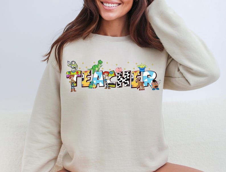 Toy Story Teacher Shirt, Disney Teacher Team T-Shirts, Woody Buzz Jessie Teach Tees, Disney Pixar Toy Story Lab Week Sweatshirt