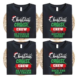 Benutzerdefinierte Weihnachtskreuzfahrt-Crew-Gruppe, die Hemd der Familien-Ferienferien Urlaub-Sweatshirt, kundenspezifische Kreuzfahrt-Hemd, Kreuzfahrt-Crew-Höchstwahrscheinlich-Hemd zusammenpasst