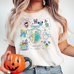 Disney Coquette Mirror Monster Halloween Shirt, Disney Monsters Shirt, Disneyland Family Halloween Trip Shirt, Disney Disney Monster Inc Tee