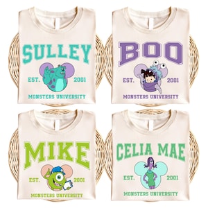 Disney Monsters Matching Shirt, Mike and Sulley T-Shirt, Monsters University Shirt, Disneland Family Vacation Shirt, Disneyworld Trip Tees