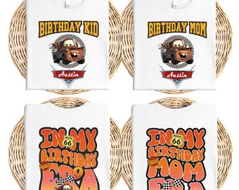 Tow Mater Birthday Boy Shirt, Disney In My Birthday Era Shirt, Disneyland Cars Birthday Family Shirt, Pixar Custom Matching Birthday Shirts