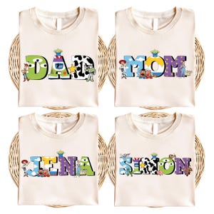 Toy Story Family Matching Shirt, Disney Dad and Mom Shirt, Disneyland Family Vacation 2025 Shirt, Disney Jessie Woody Buzz Lightyear Shirt