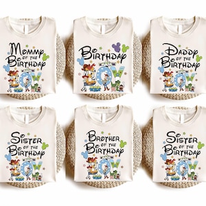 Personalized Toy Story Birthday Boy Shirt, Custom Disney Family Matching Bday Party Sweatshirt