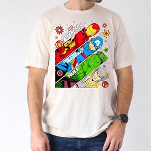 Marvel Avengers Shirt, Marvel Superheroes Sweatshirt, Marvel Comics Shirt, Iron Man Captain America Hulk Thor T-Shirt, Disney Trip Boy Tees