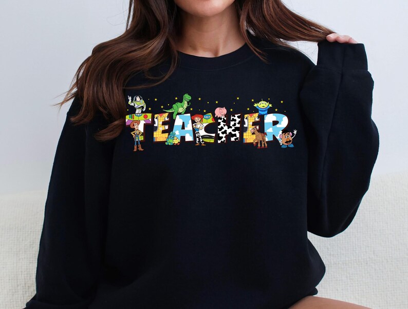 Toy Story Teacher Shirt, Disney Teacher Team T-Shirts, Woody Buzz Jessie Teach Tees, Disney Pixar Toy Story Lab Week Sweatshirt
