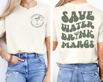 Save Water Drink Margs Bach Party Shirt, Custom Margs & Matrimony Bachelorette Tee, Final Fiesta 2026 Bridal Party Shirt, Bride Team Sweat