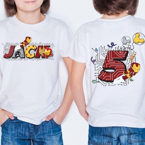 Iron Man Birthday Shirt, Marvel Custom Birthday Family Matching Tee, Disney Birthday Boy T-Shirt, Personalized Avengers Birthday Sweatshirt