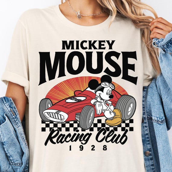 Vintage Disney Mickey Racing Club 1928 Shirt, Mickey Racing Car Shirt, Disney Family Trip Shirt, Disney Retro Racing Shirt, Retro Mickey Tee