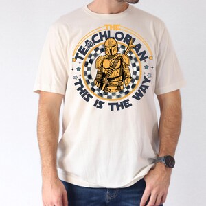 The Teachlorian This is The Way Shirt, Din Djarin Teacher T-Shirt, Retro Mandalorian Teacher Sweatshirt, Star Wars Gift For Teacher