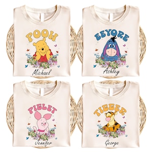 Disney Winnie the Pooh Matching Shirt, Pooh Bear and Friends T-Shirt, Piglet Roo Tigger Eeyore Tee, Disneyland Family Vacation Tees