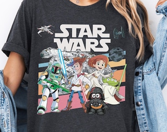 Disney Woody and Friends Star Wars Shirt, Toy Story Star Wars T-Shirt, Galaxy's Edge Shirt, Disney Woody Jessie Buzz Lightyear Tee