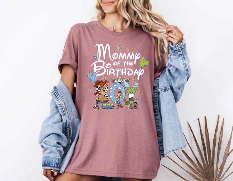 Personalized Toy Story Birthday Boy Shirt, Custom Disney Family Matching Bday Party Sweatshirt