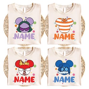 Maglietta personalizzata Disney Inside Out 2, T-shirt con orecchio di Topolino Inside Out, T-shirt Gioia Tristezza Rabbia Ansia, T-shirt &quot;Oggi è un giorno di memoria fondamentale&quot;, T-shirt &quot;Viaggio a WDW&quot;
