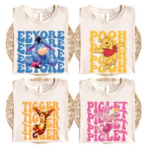 Disney Winnie the Pooh Matching Shirt, Pooh Bear and Friends T-Shirt, Piglet Roo Tigger Eeyore Shirt, Disneyland Family Vacation Tees