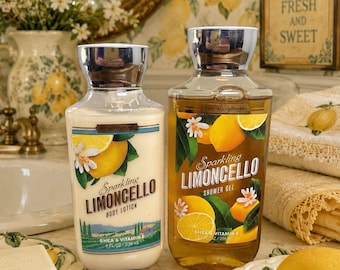 Bath & Body Works Sparkling Limoncello Lotion Shower Gel Set Retired Fragrance