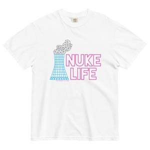 PINK NUKE LIFE - Unisex garment-dyed heavyweight t-shirt
