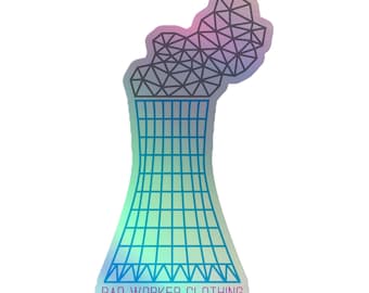 RETRO TOWER - Holographic stickers