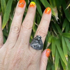 Vintage Skull  Biker Ring