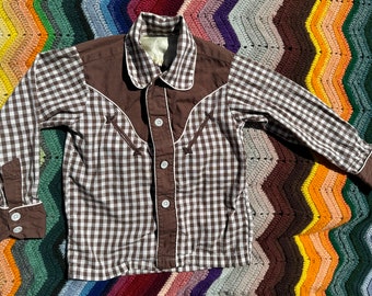 Vintage Kinder-Western-Shirt