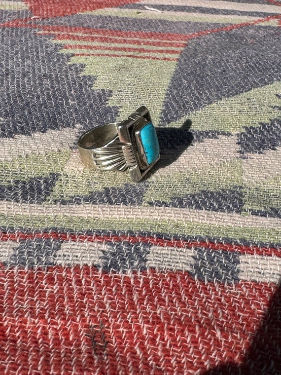 Roie Jaque Turquoise Square Ring - image 4
