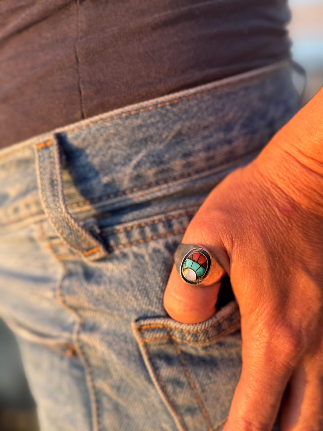 Sun Rays Inlay Sun Ray Inlay Ring - Etsy