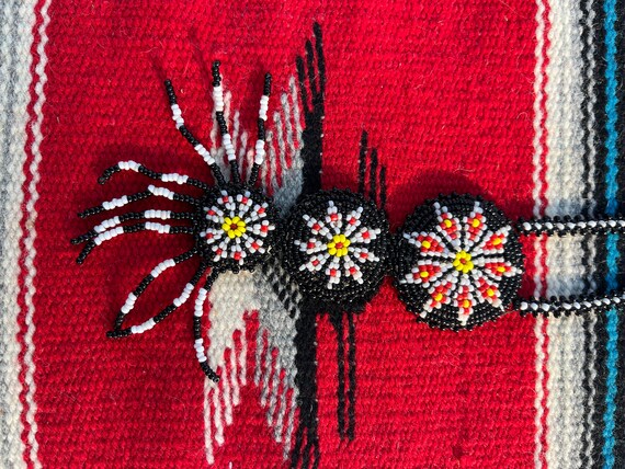 Handmade Beaded Native  Necklace - image 3