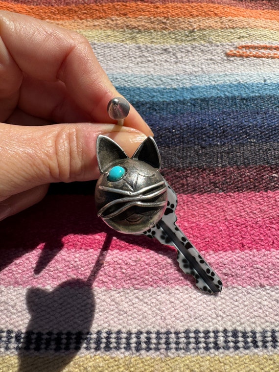 Winking Cat Keychain