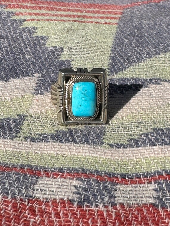 Roie Jaque Turquoise Square Ring - image 1
