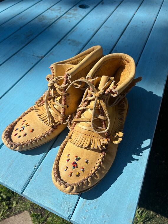 Beaded moccasin deals boots