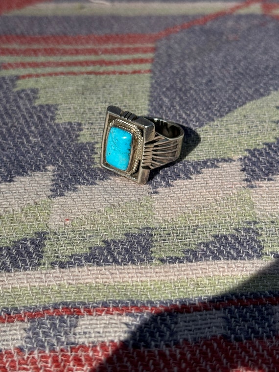 Roie Jaque Turquoise Square Ring - image 2