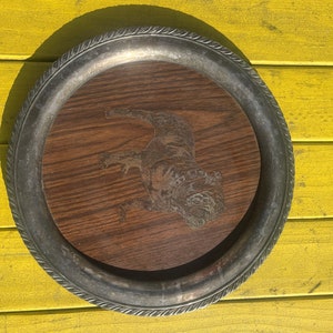 Bulldog Silver Plated Platter Plate