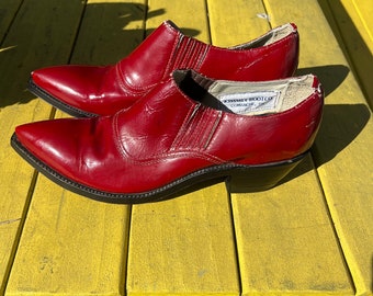 Kimmel Patent Leather Ankle Boots ~Size 6
