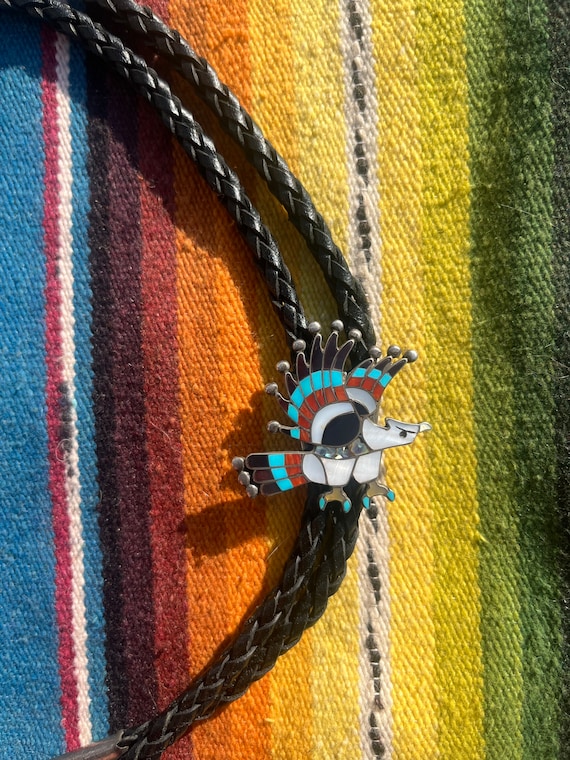 Charlotte Dishta Eagle Bolo Tie Necklace