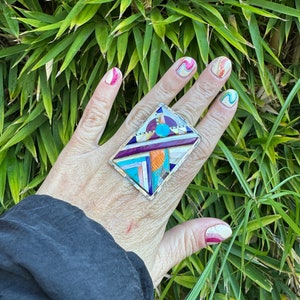 Vintage Santo Domingo Pawn Rectangle Ring