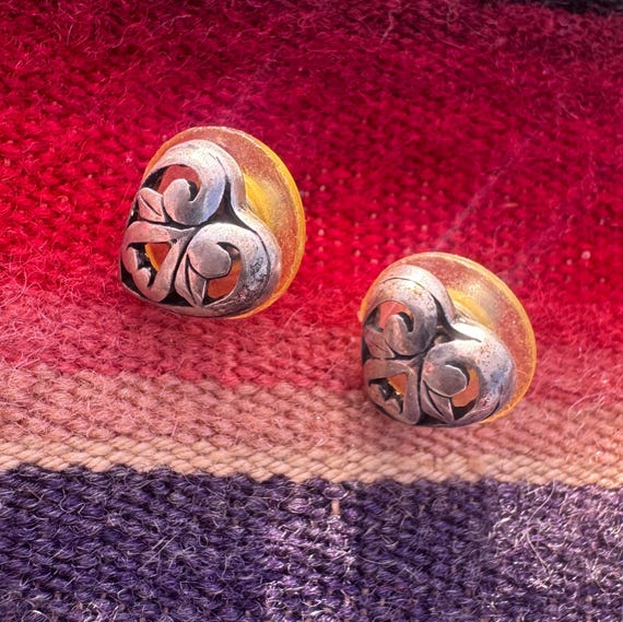 Sterling Silver Heart Stud Earrings