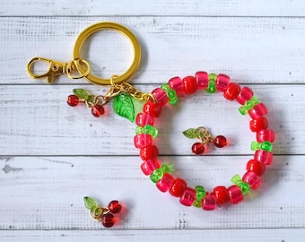 Cherry Wristlet Keychain